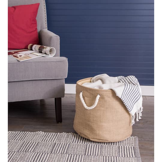 DII® Large Round Variegated Polyester Bin